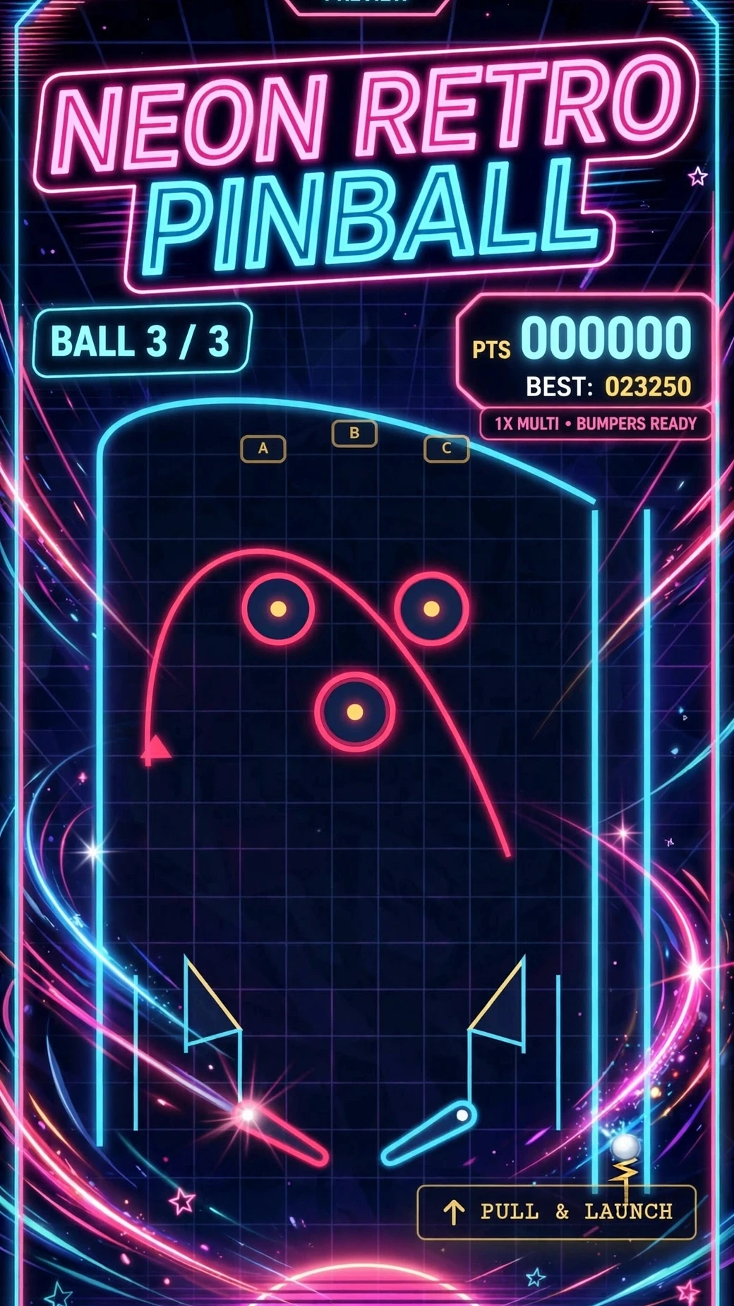 Neon Retro Pinball! cover
