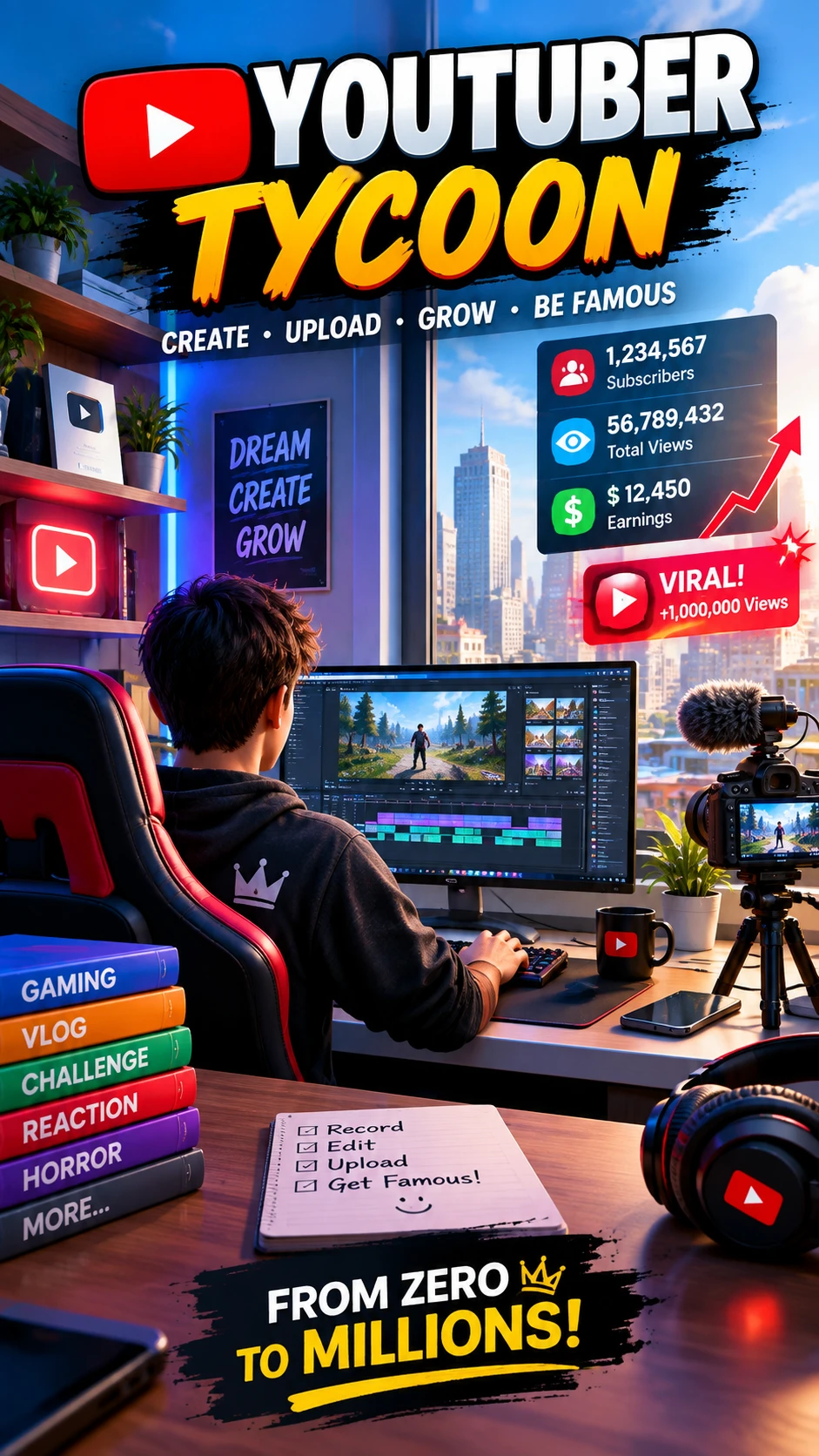 3D YouTuber Tycoon Simulator cover