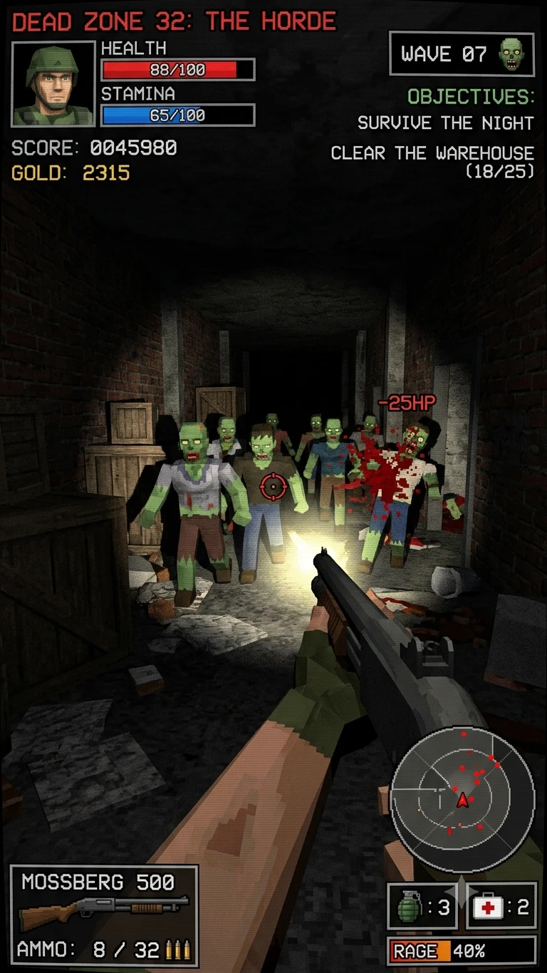 Retro 3D Zombie Shooter cover