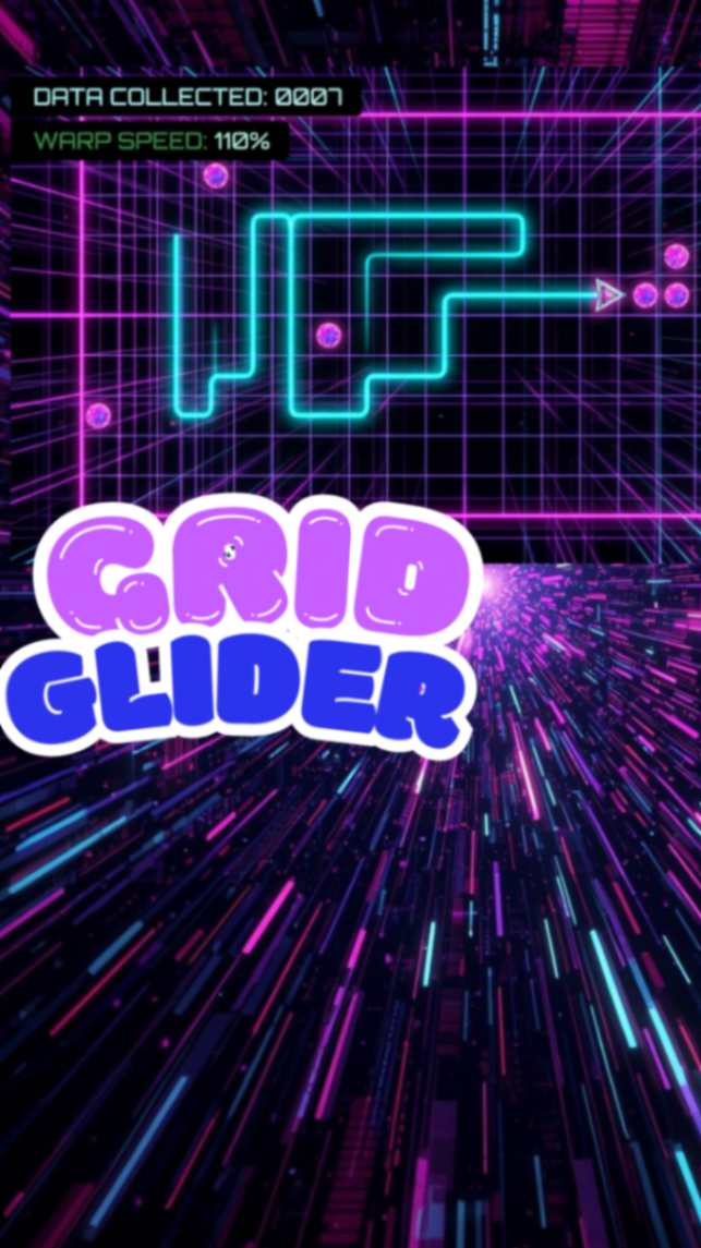 Grid Glider
Glide into the matrix! 🕹️✨
The Ultraviolet Collection goes classic in Grid Glider, our retro-futurist take on Snake. Guide your silver cursor through the neon grid, collecting data spheres and growing your cyan light trail. But be careful—the more you collect, the faster the warp gets. How long can you keep control before the grid collapses?
#GridGlider #SnakeArcade #SynthwaveRetro #LightCycleTrail #KimberlyHodgeOfficOfficial #SekaiCreator #UltravioletCollection