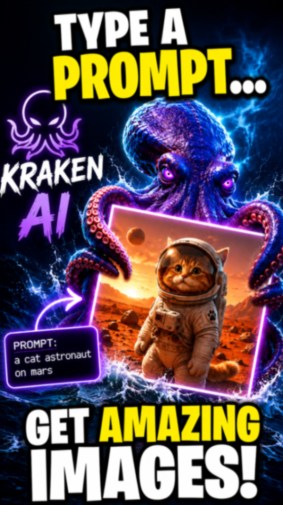Kraken AI - Meme & Image Generator cover