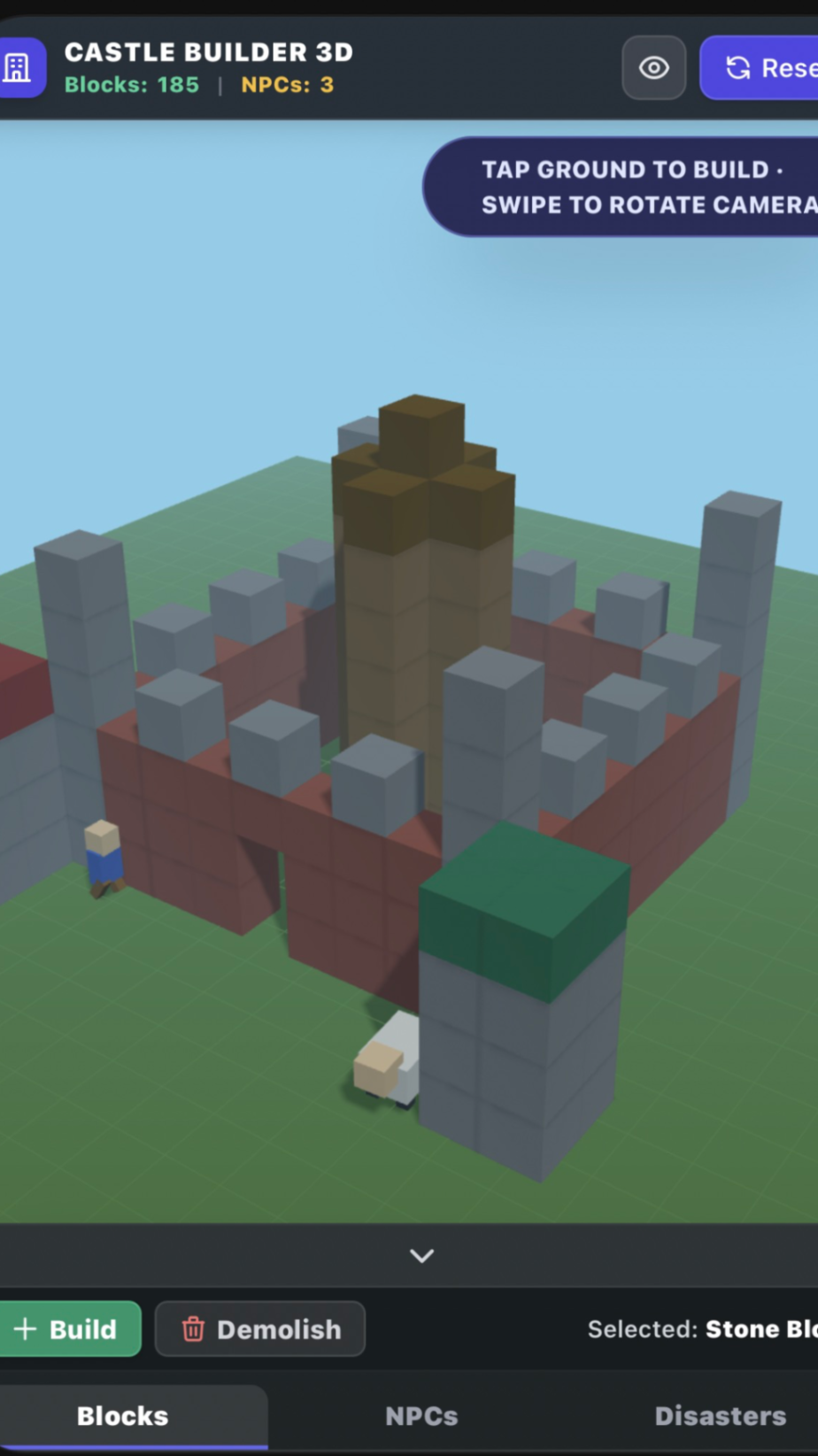 3D Block Castle Simulator cover