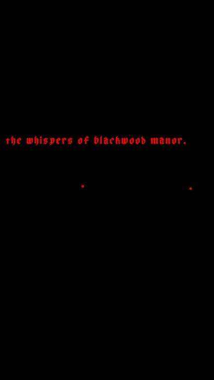 The Whispers of Blackwood Manor: Survival Horror gamePlay