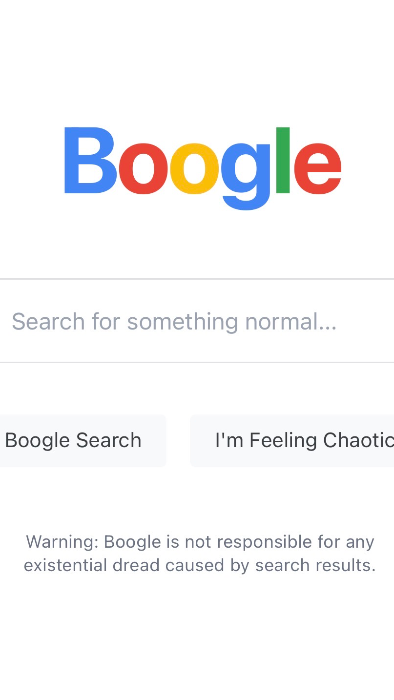 Boogle Search: Try to search for something weird/get 100/100 werid! #fun #best #pancake #app #game #google #boogle #werid #weird #bestgameever