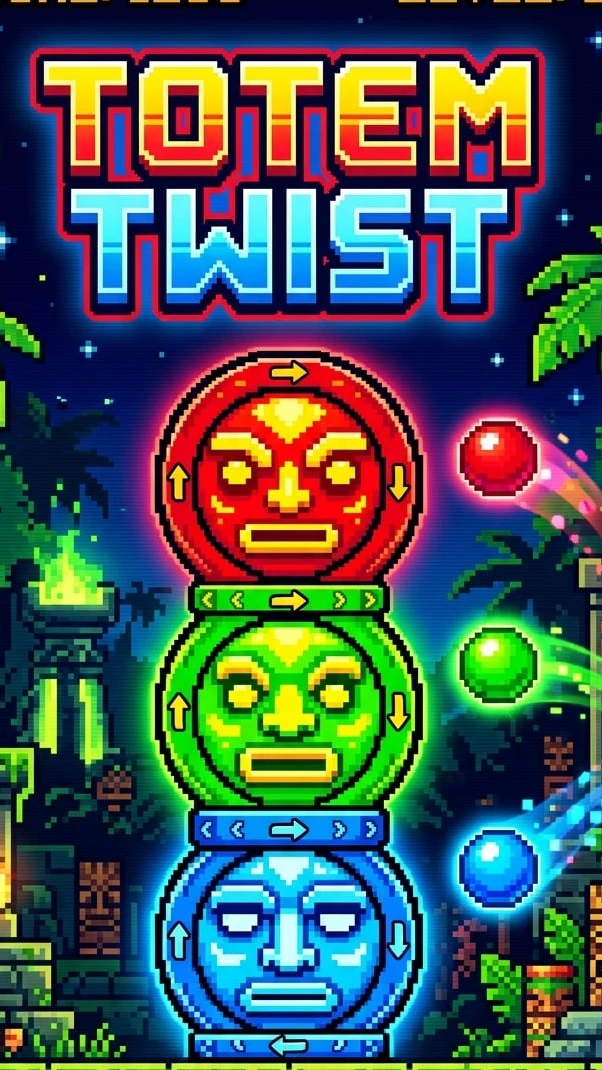 Totem Twist #nuriderburrito #fyp #rythm #defense #retro #leaderboard #totem
