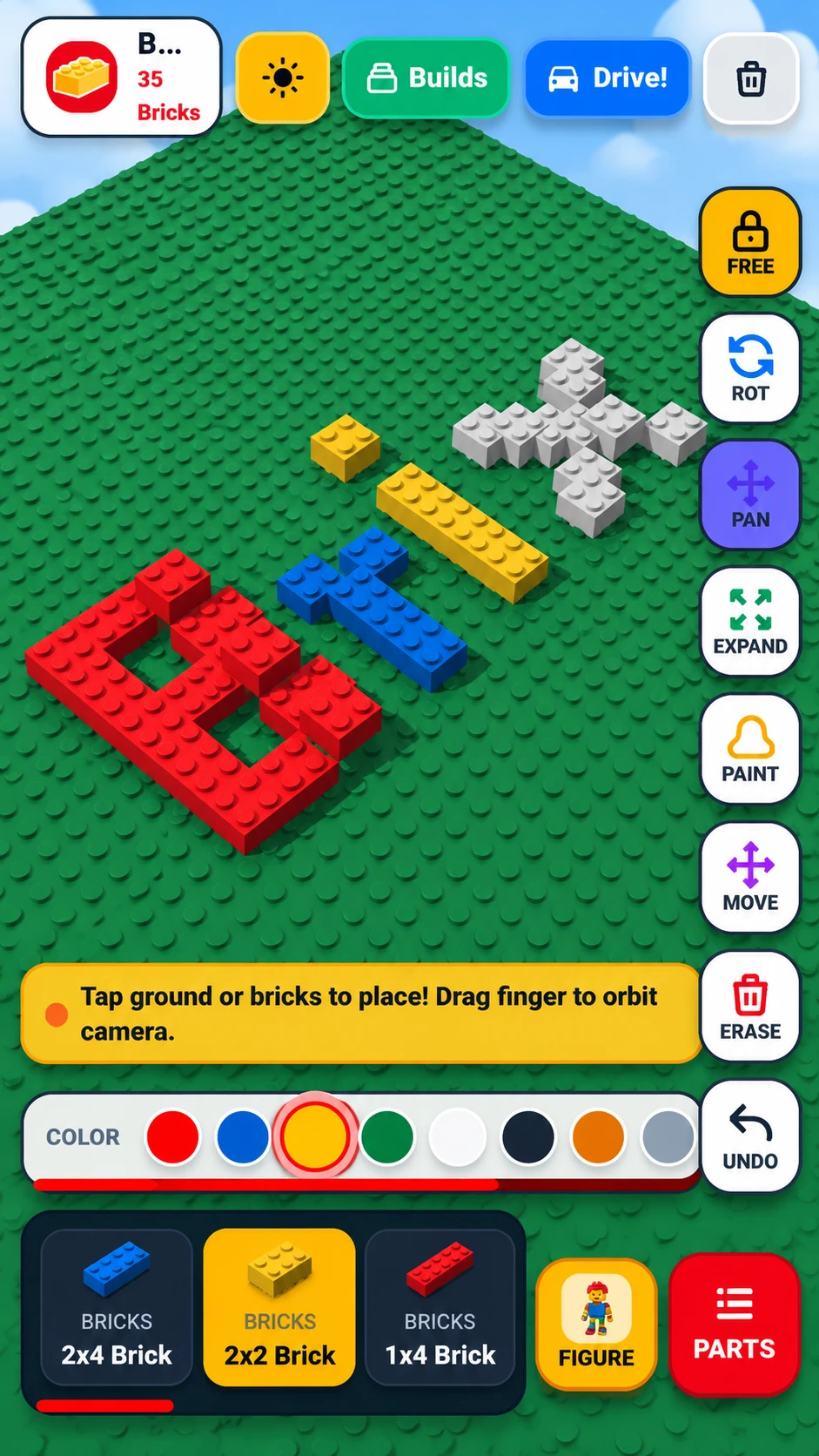 BRICK STUDIO 3D - Unlimited Sandbox BRIX STUDIO 3D - Unlimited Sandbox New Update is live 6/13/26 New controls added, more content, fixed multiple bugs, making adjustments daily sorry for inconvenience. It's should be easier to maneuver the board and be able to expand it at any moment. Please report any issues or suggestions. cover