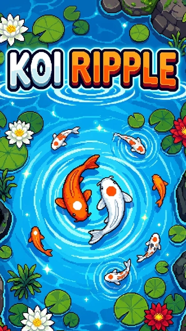 Koi Ripple #nuriderburrito #leaderboard #koi #koipond #challenge #retro #fyp #relaxing