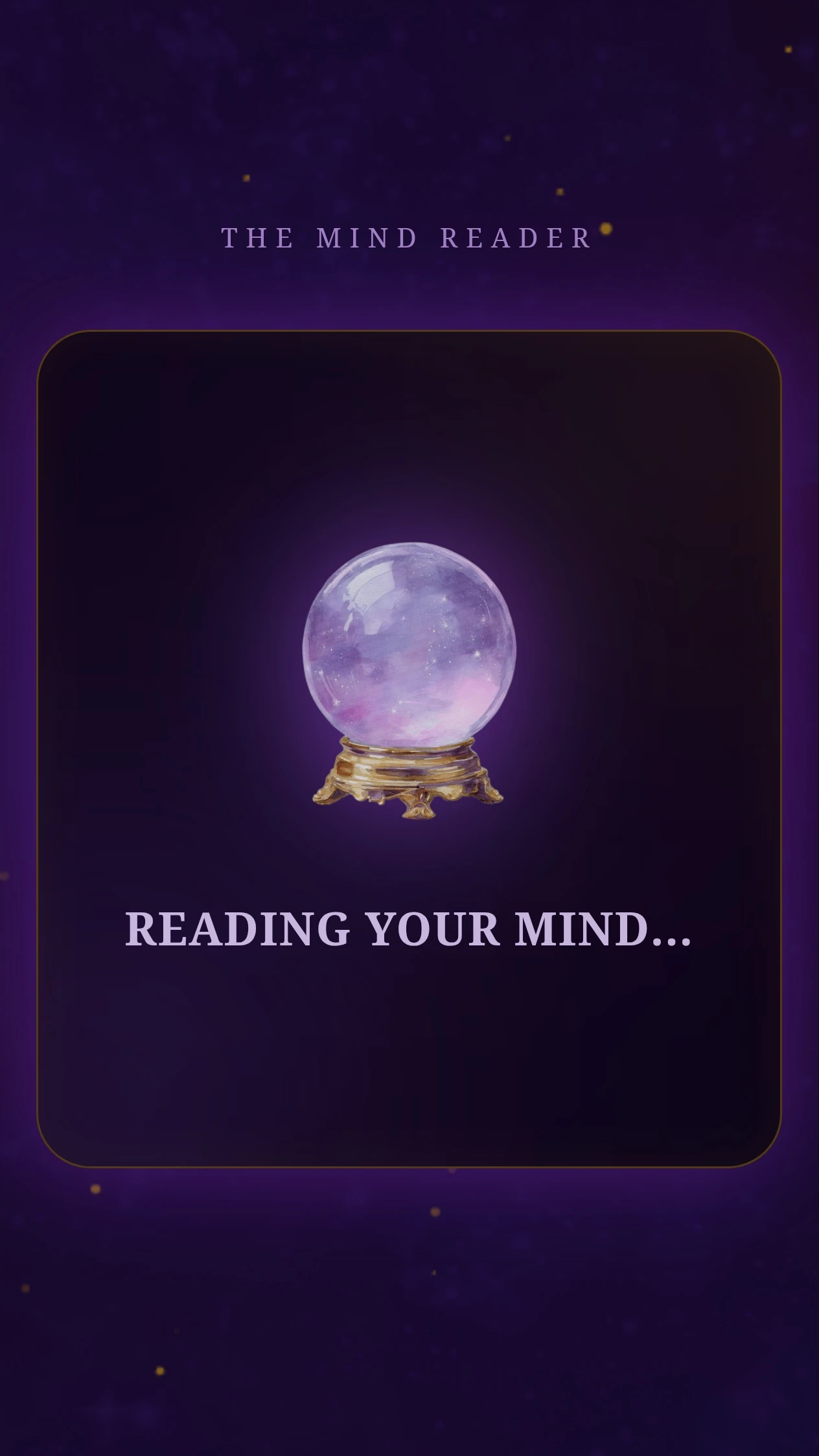 The Mind Reader 
#mind #mindreading #magic