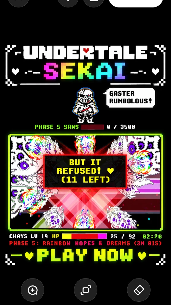 Sans Boss Fight - Phases & YOUR SKILL cover
