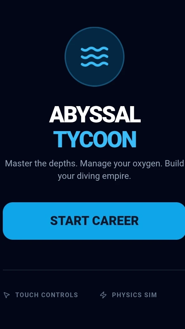 Abyssal Tycoon: you’re a diver. In Abyssal Bound, the ocean is beautiful, heavy, and expensive. Balance your oxygen, manage your weight, and dive into the crushing depths to turn sunken trash into a deep-sea empire.