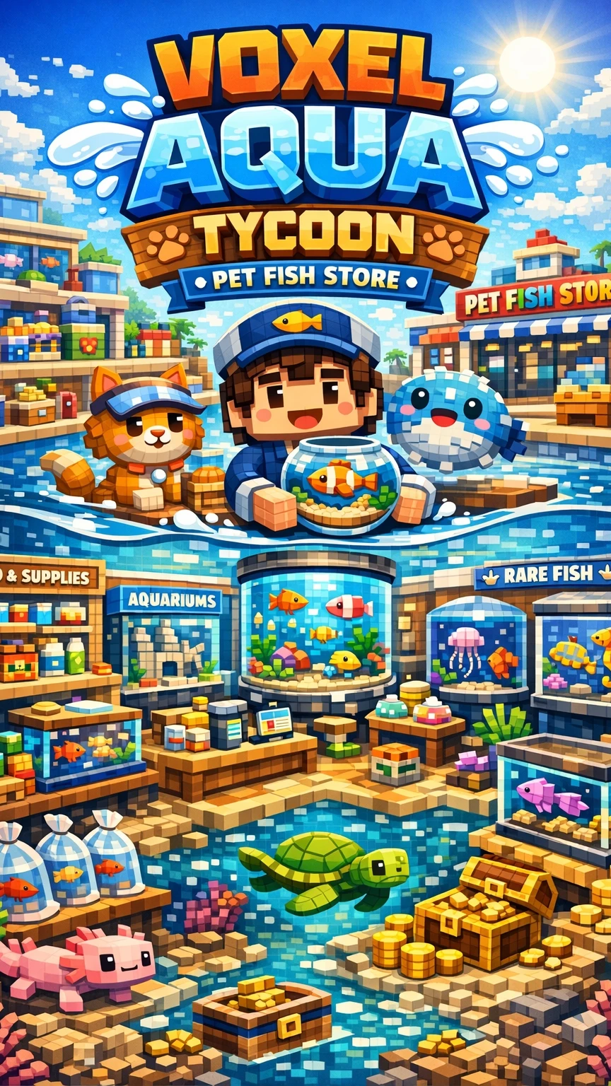 Voxel Aqua Tycoon #tycoon #fish #evolution #strategy