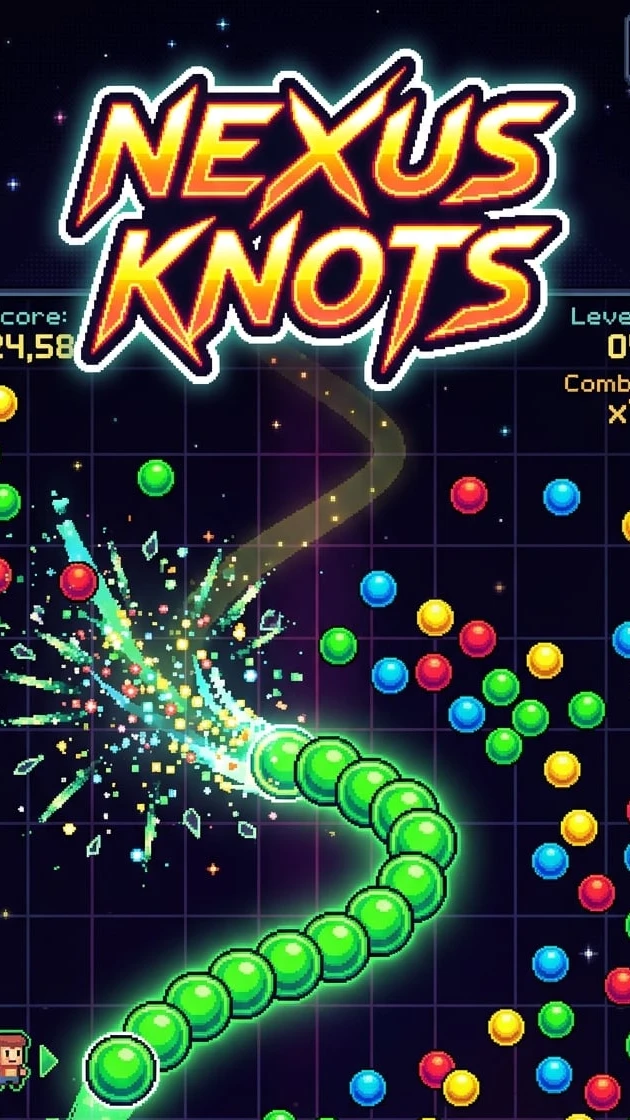 Nexus Knots #nuriderburrito #retro #challenge #connect #match #leaderboard
