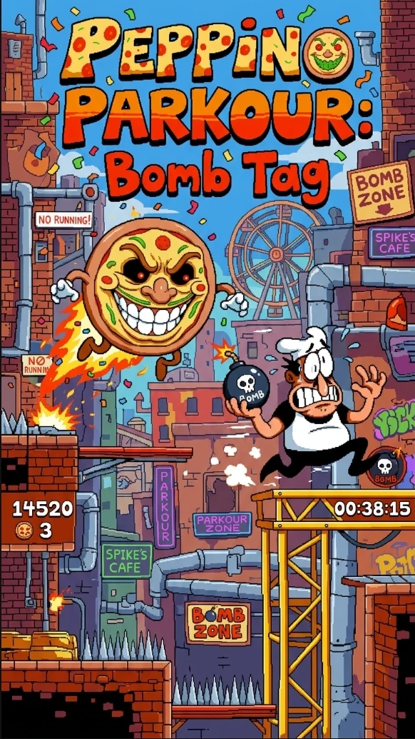 PEPPINO PARKOUR: bomb tag cover