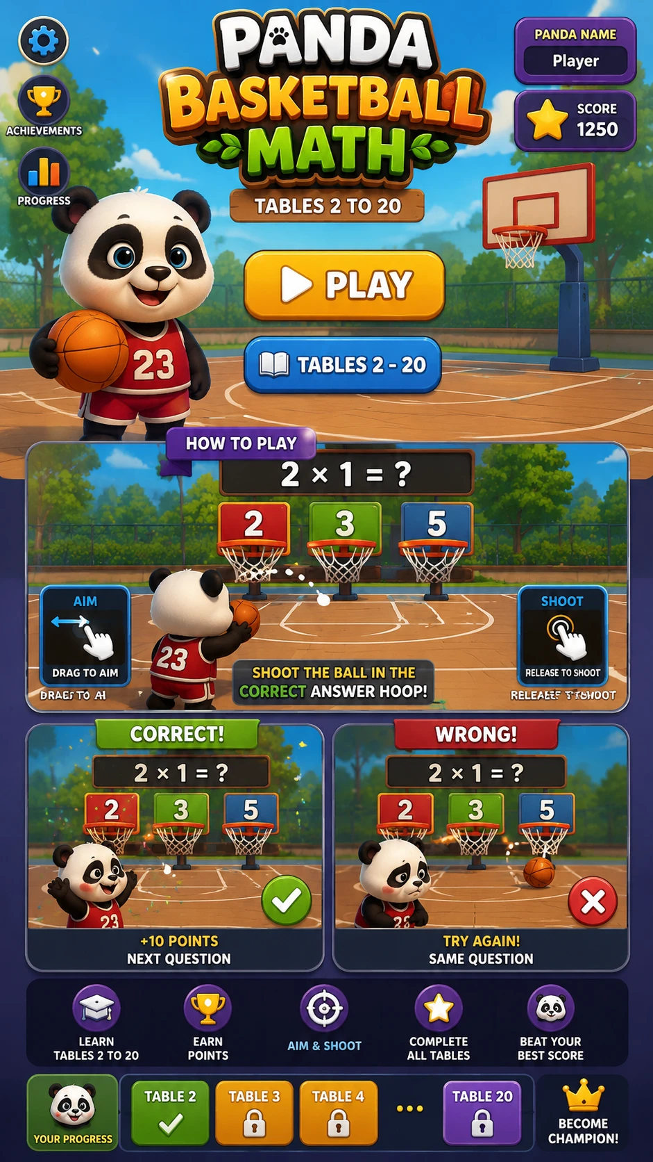 Panda Basketball Math cover