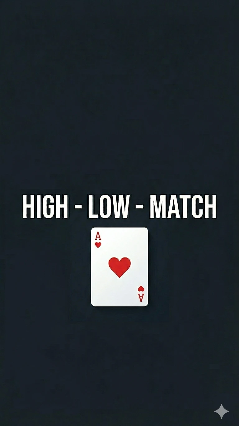 High-Low-Match: A Card Game