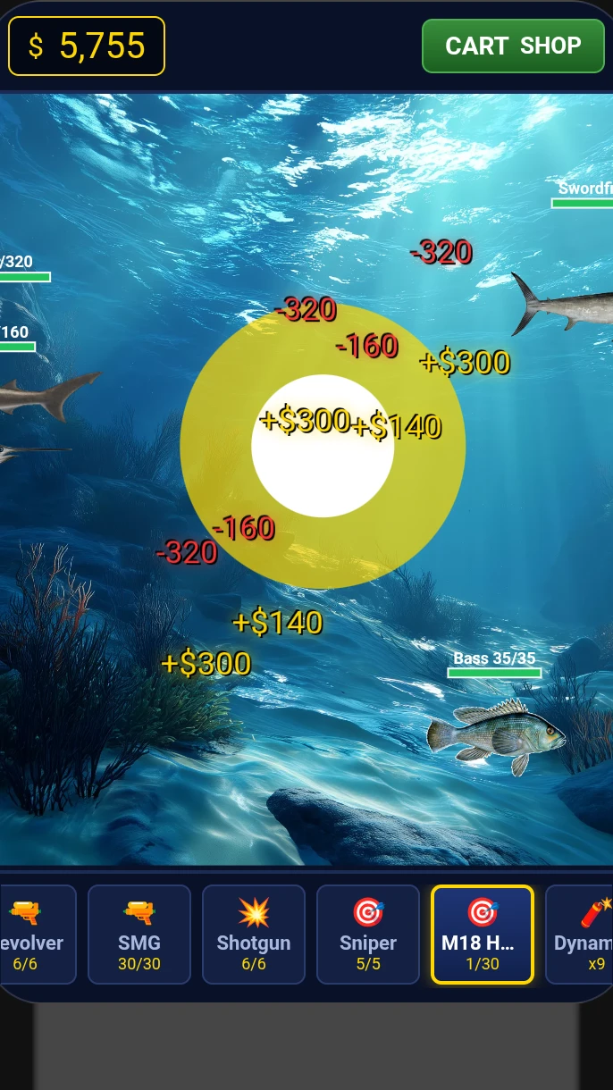 Shootinh Fish Game:Shoot the fish to get upgrade cover