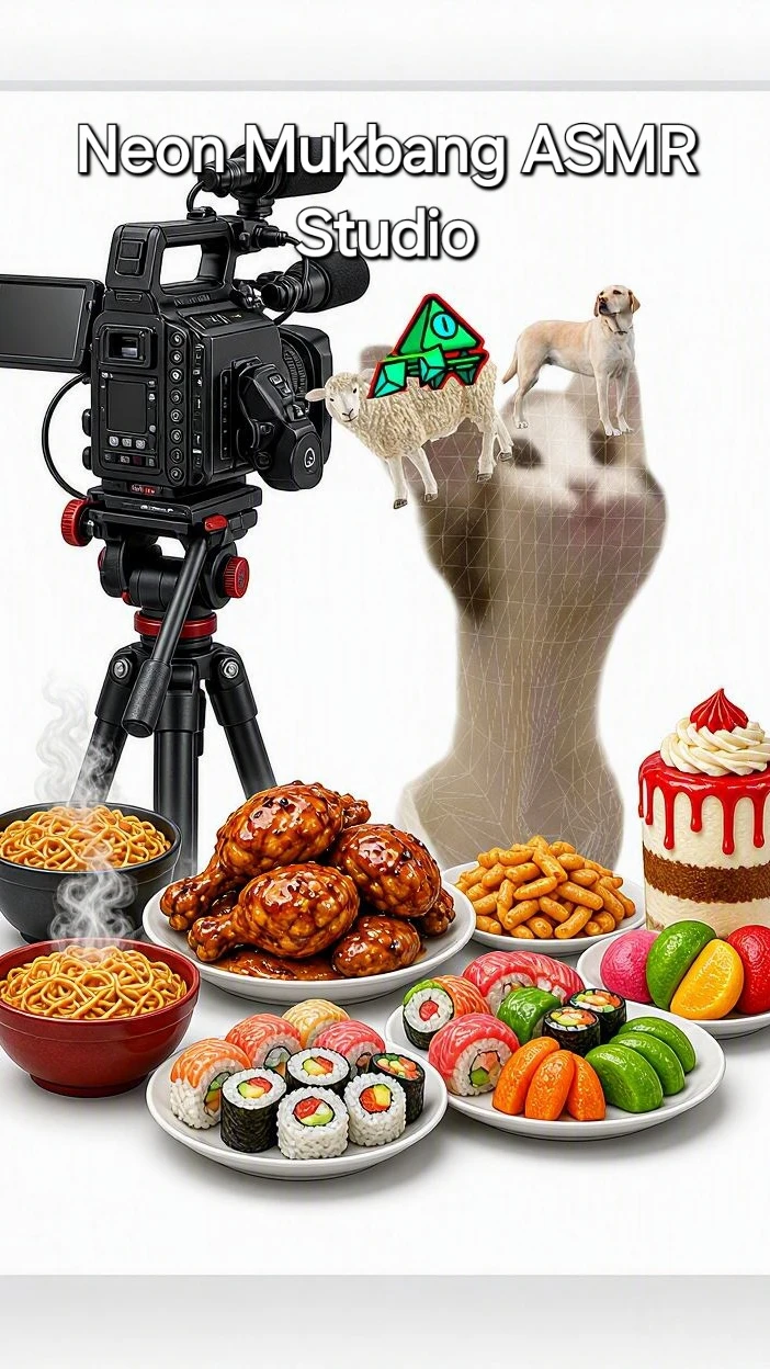 Neon Mukbang ASMR Studio cover