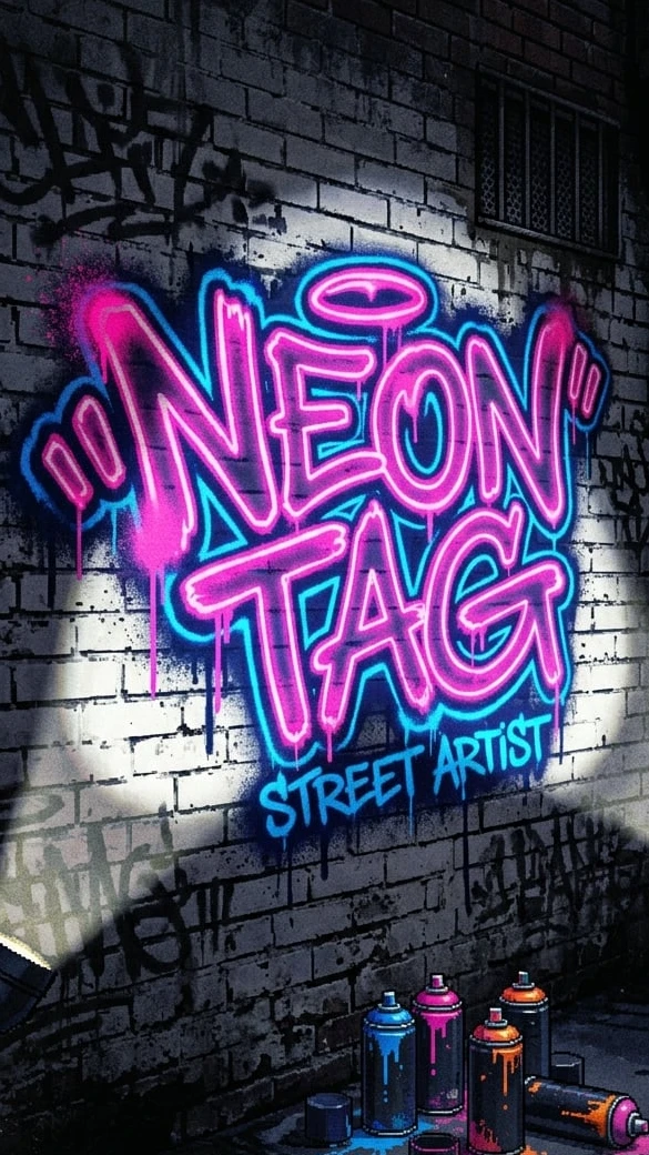 Neon Tag: Street Artist #nuriderburrito #leaderboard #challenge #sneak #drawing #creative #fyp