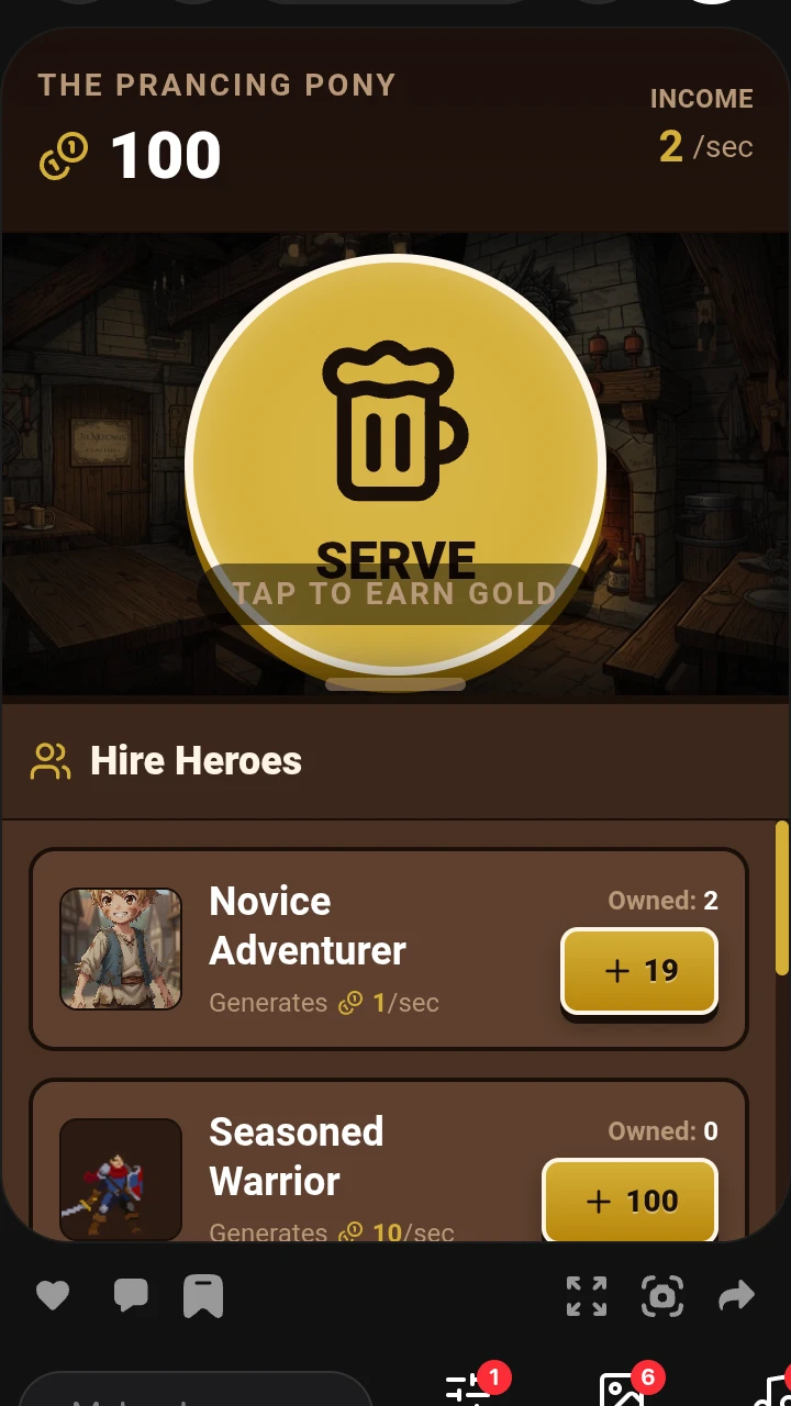 Tavern Clicker: Guild Master