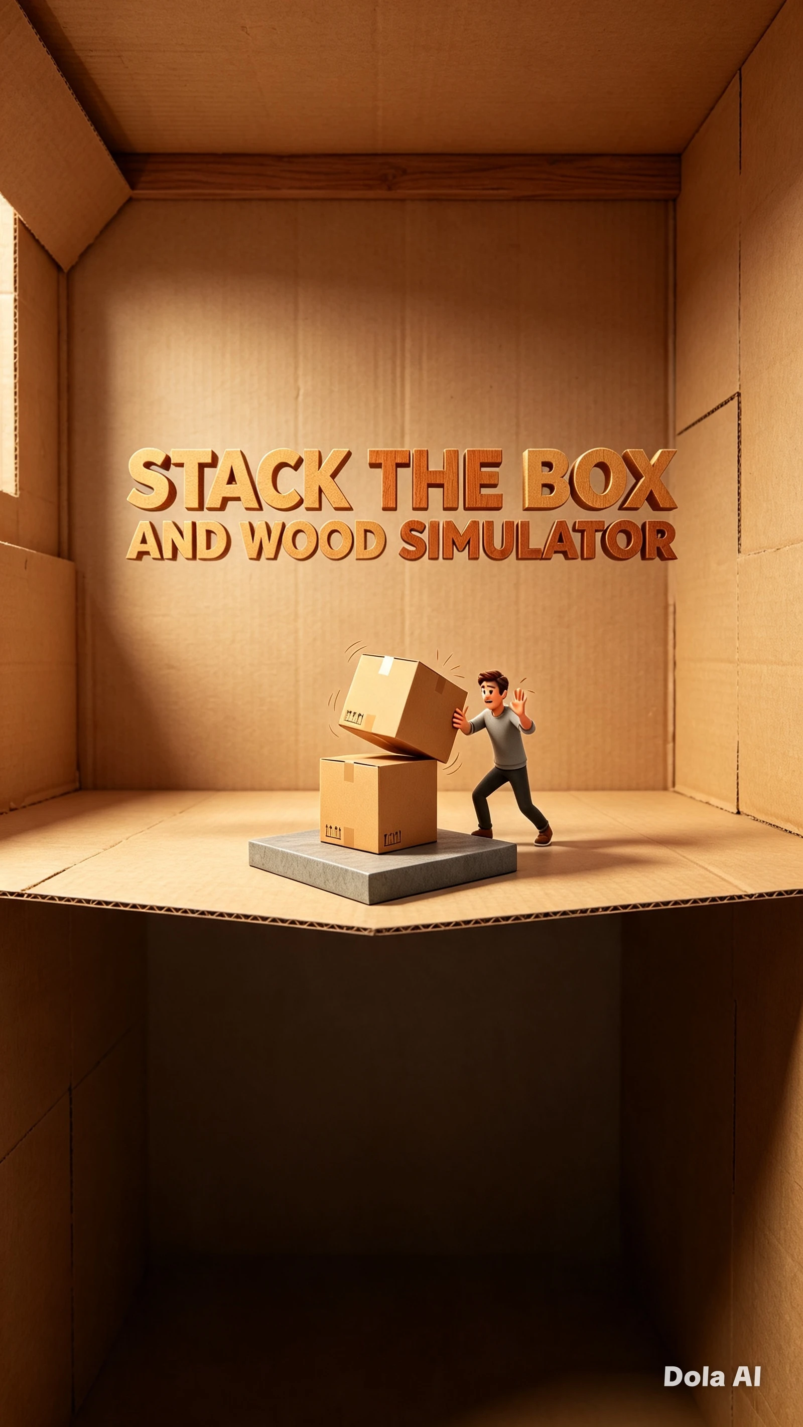 🪵STACK THE BOX AND WOOD SIMULATOR!📦 cover