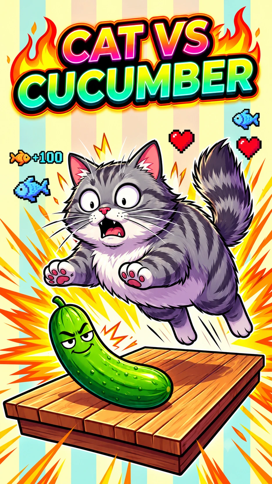 Cat vs Cucumber: cover