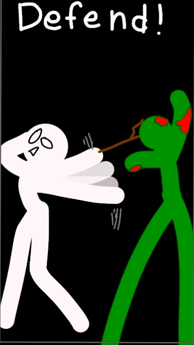 Stickman zombie attack cover