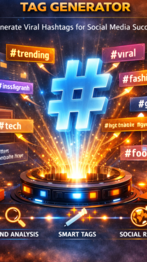 TrendSync Tag Generator
#hashtaggenerator #viralgrowth #socialmediatips #contentcreator #algorithmhack #trendingsocial #digitalmarketing #hashtagstrategy #growthhacking #socialmediamanager