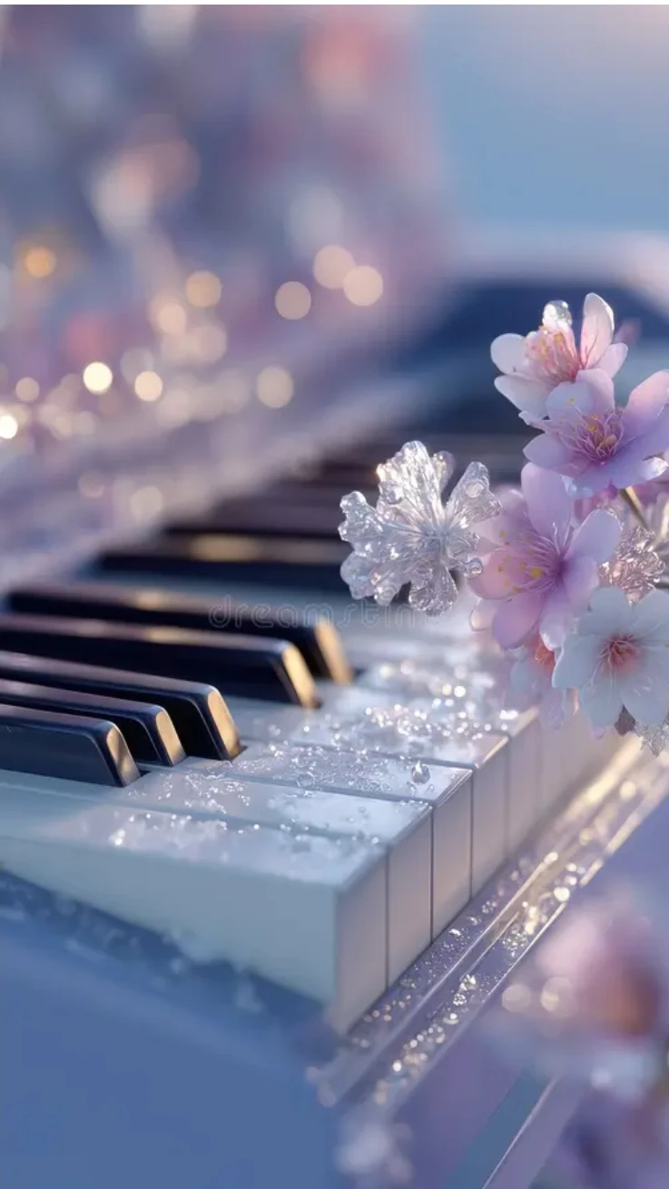 Piano pink theme cover