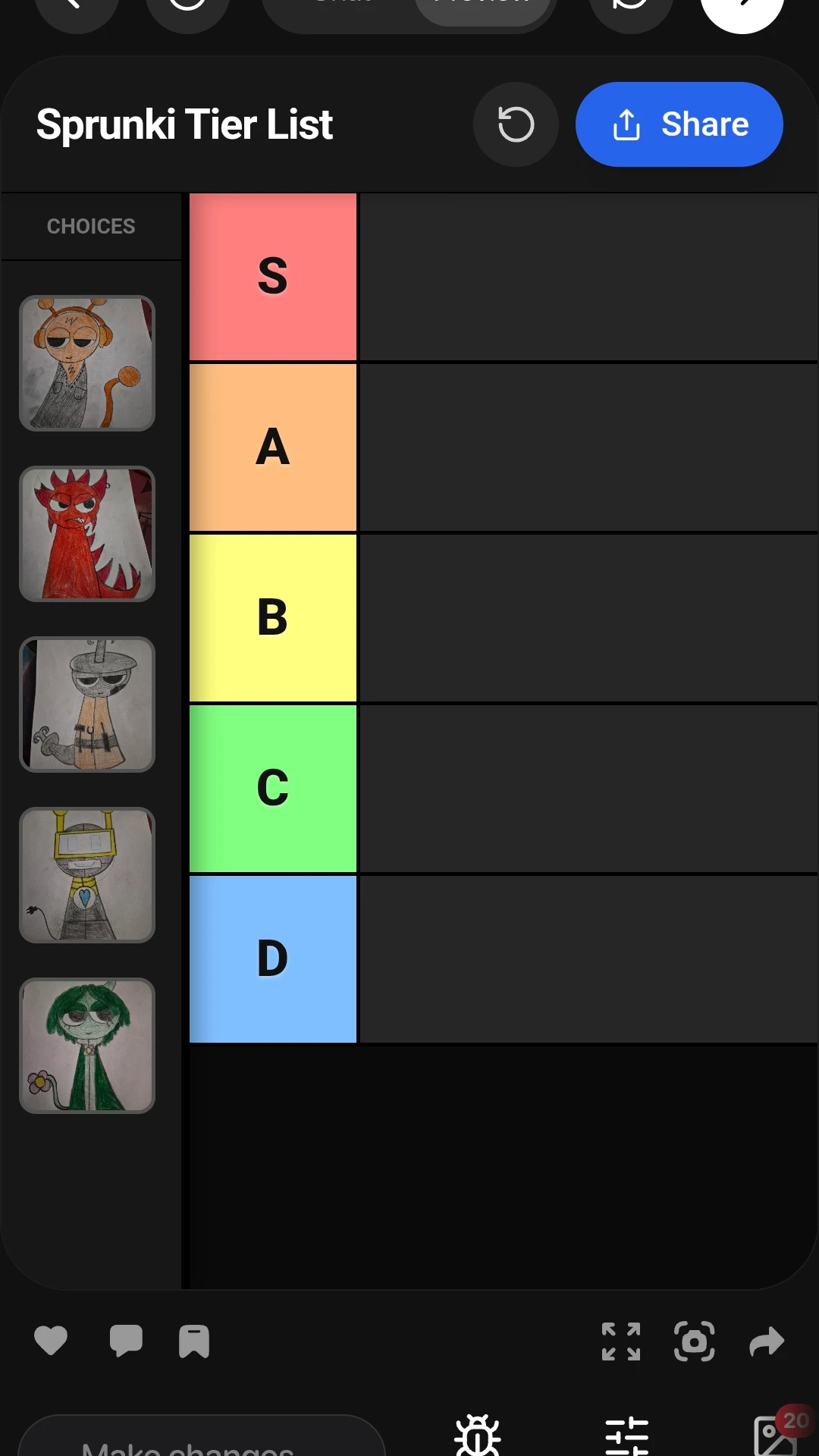 Sprunki Tier List cover