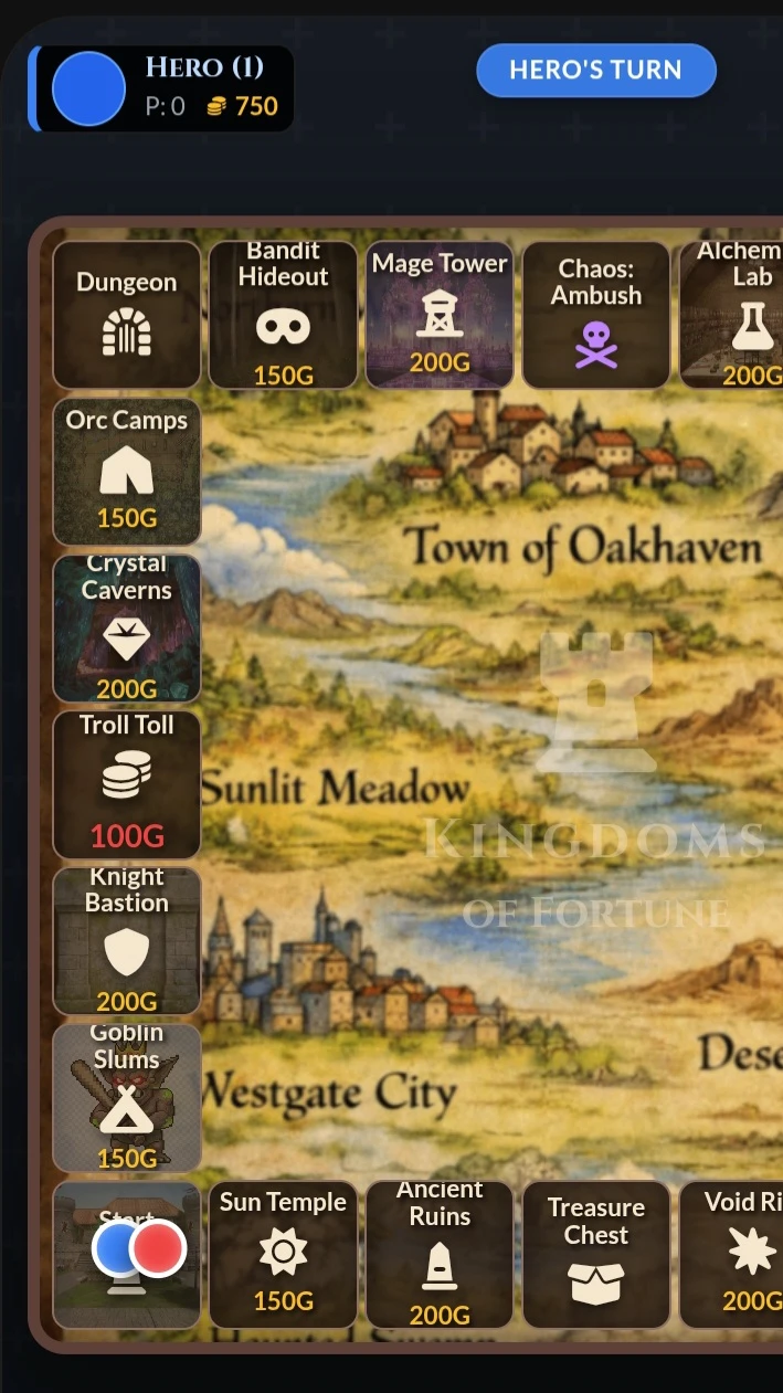 Kingdoms of Fortune! A #Fantasy #Boardgame made for #Multiplayer!