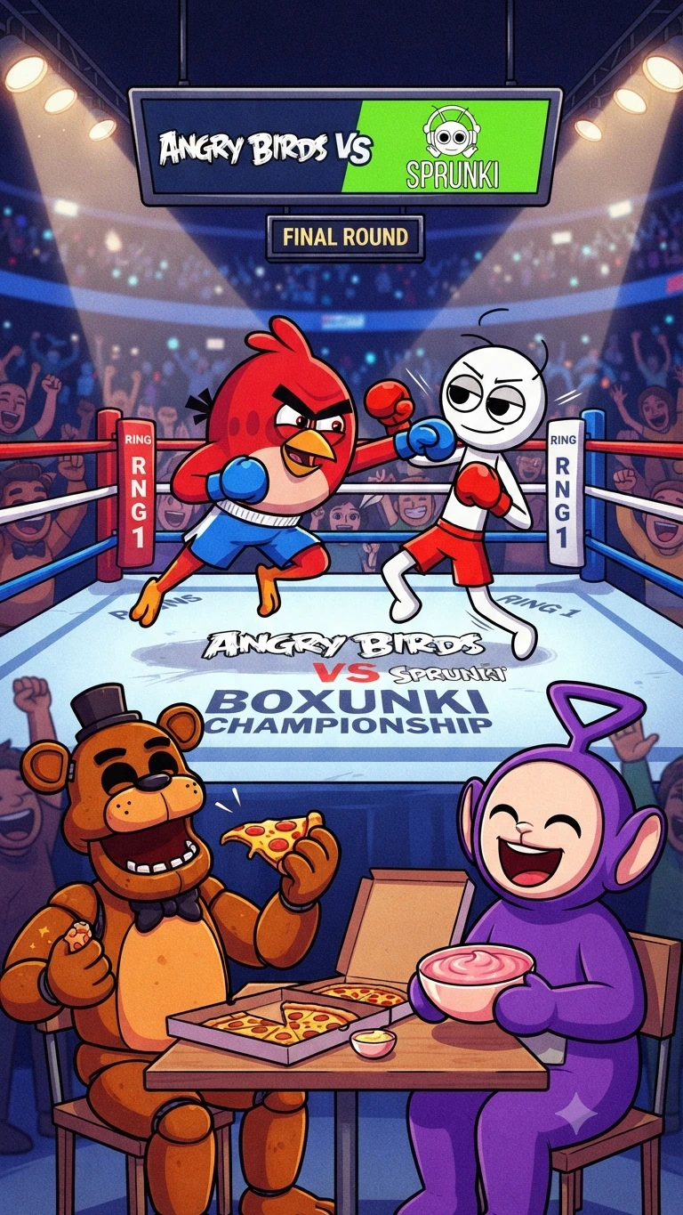 Angry Bird vs Sprunki: 3D Boxing Clash cover