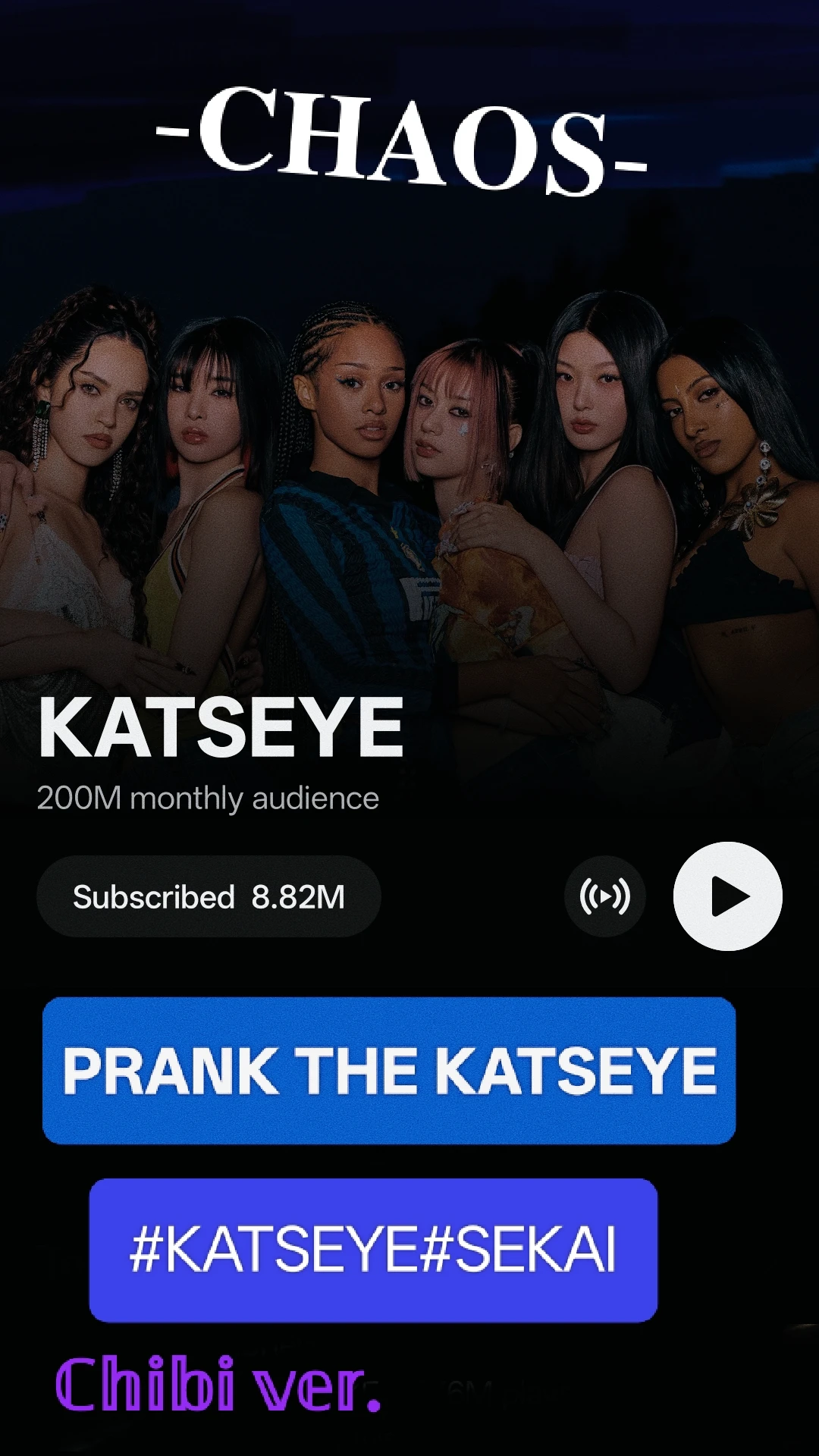 Prank the Katseye! (𝐂𝐇𝐈𝐁𝐈 𝐕𝐄𝐑.) :) #katseye #sekai