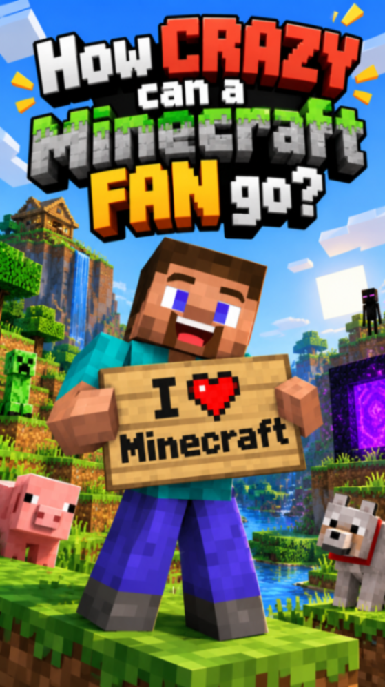 How CRAZY can a Minecraft FAN go? cover