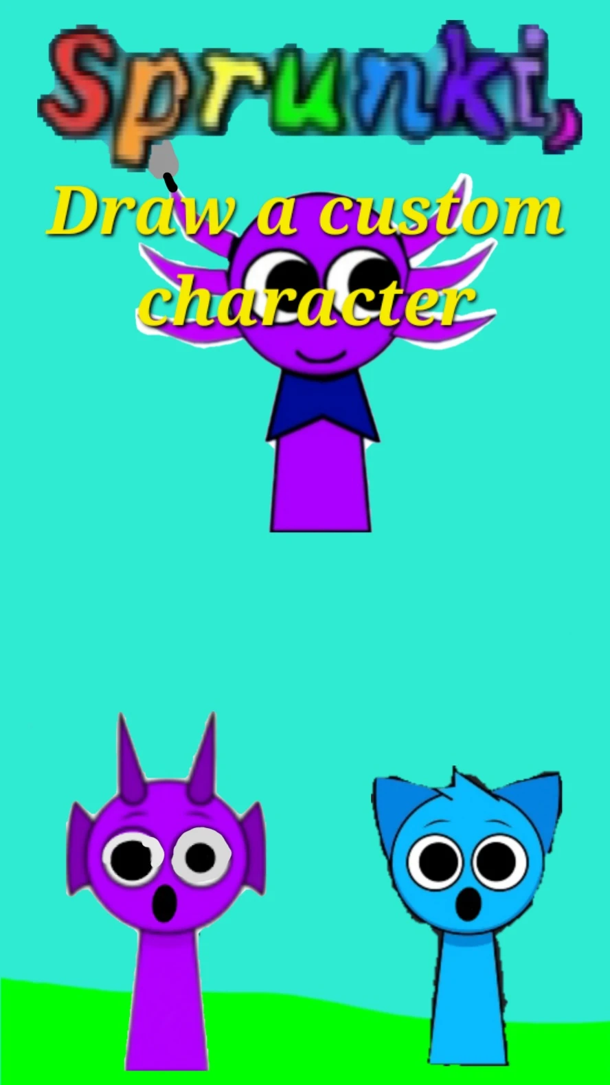 Sprunki Draw a custom character cover