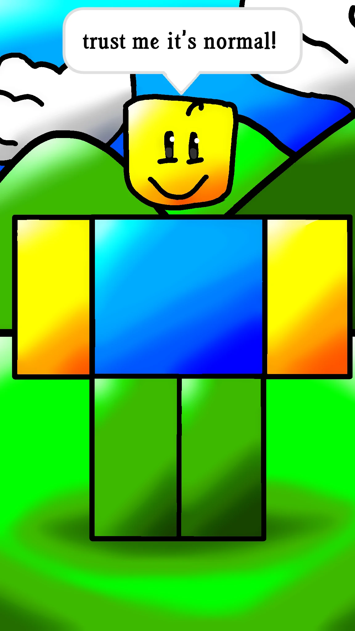 totally a normal Roblox game cover