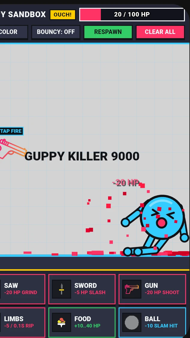 Guppy killer 9000 #nextep #sekai #ragdoll #sandbox