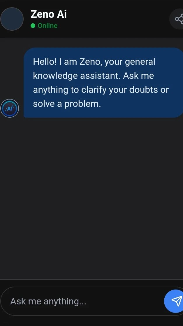 Zeno Ai; Your ai assistant