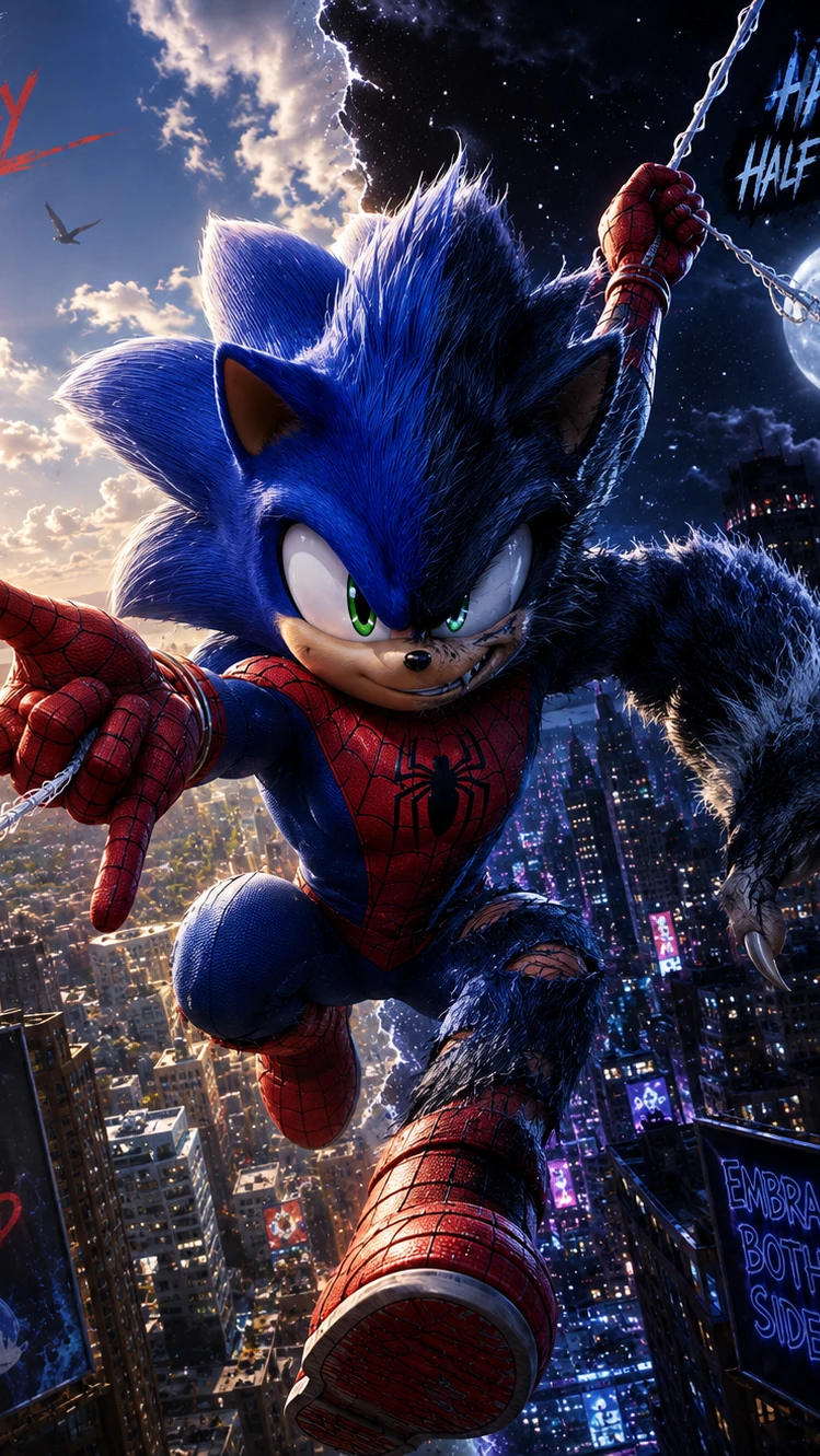 Spider Sonic Unleashed: Day & Night cover