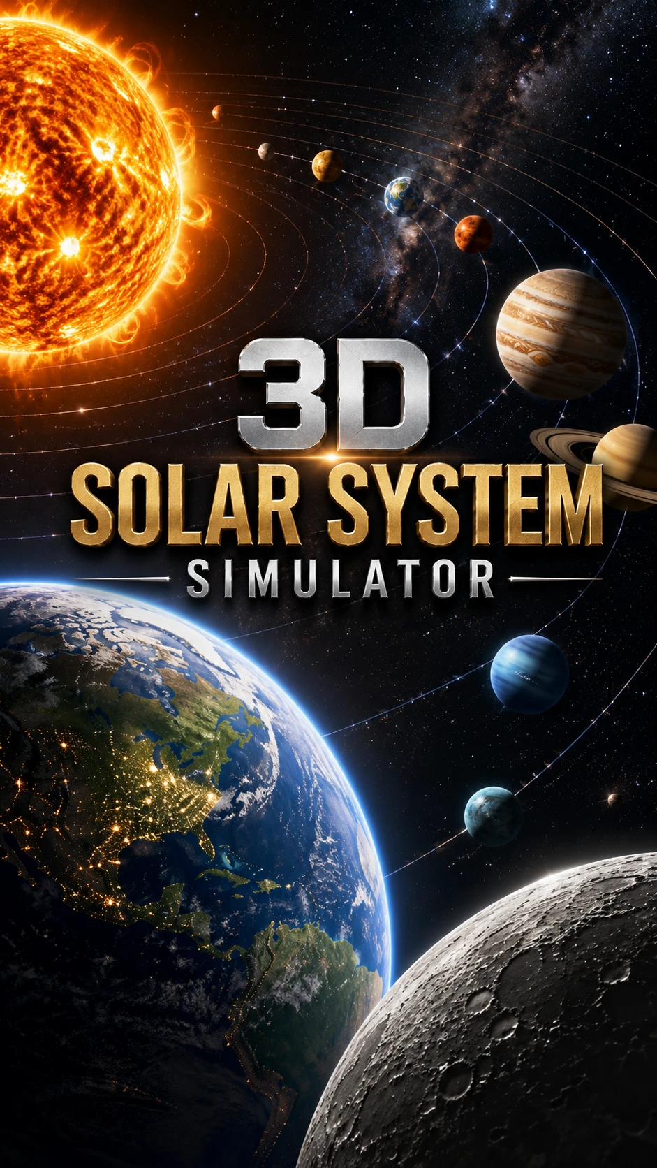 3D Solar System Simulation cover