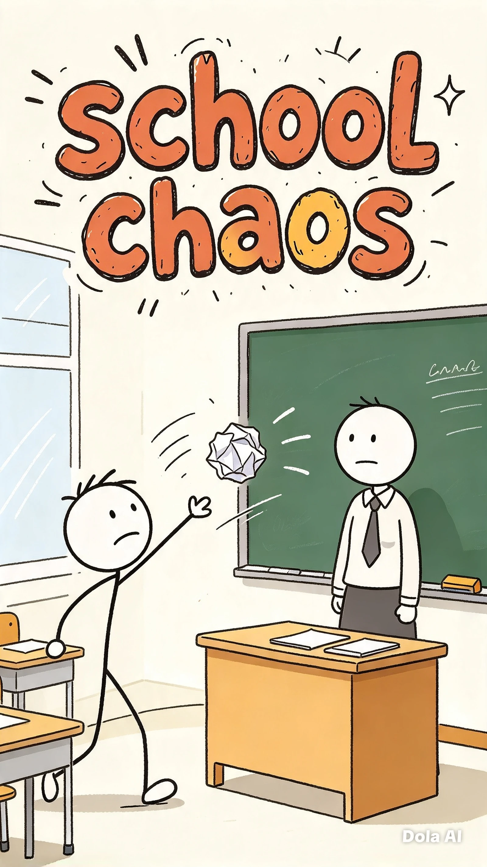 ✏️📃🗞️School Chaos!🤬😡📏 cover