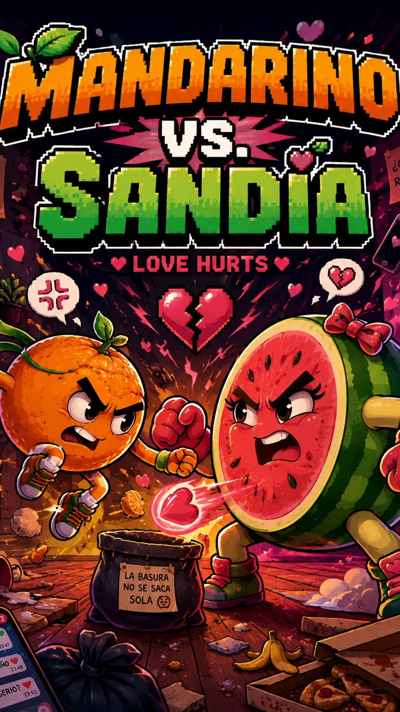 Mandarino vs. Sandía Un juego para alguien muy especial . cover