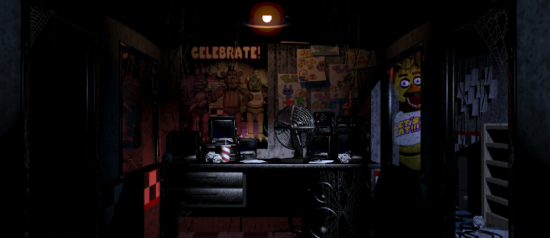 Chica at door