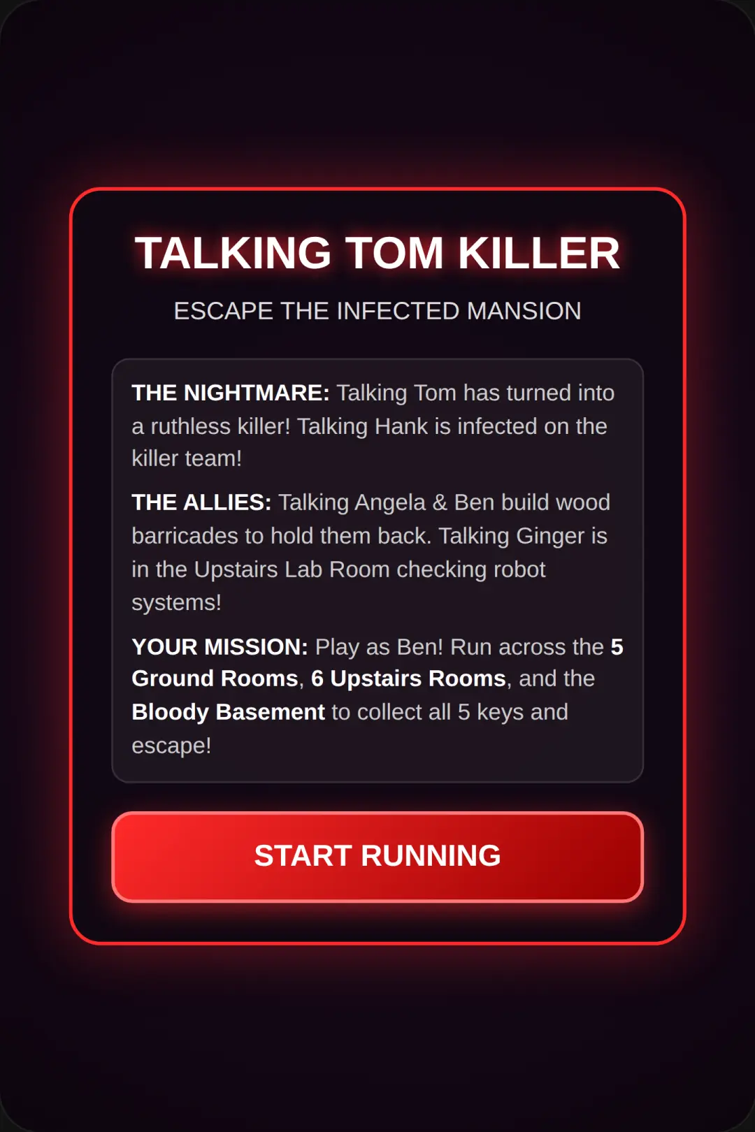 Talking Tom Killer: Mansion Escape cover