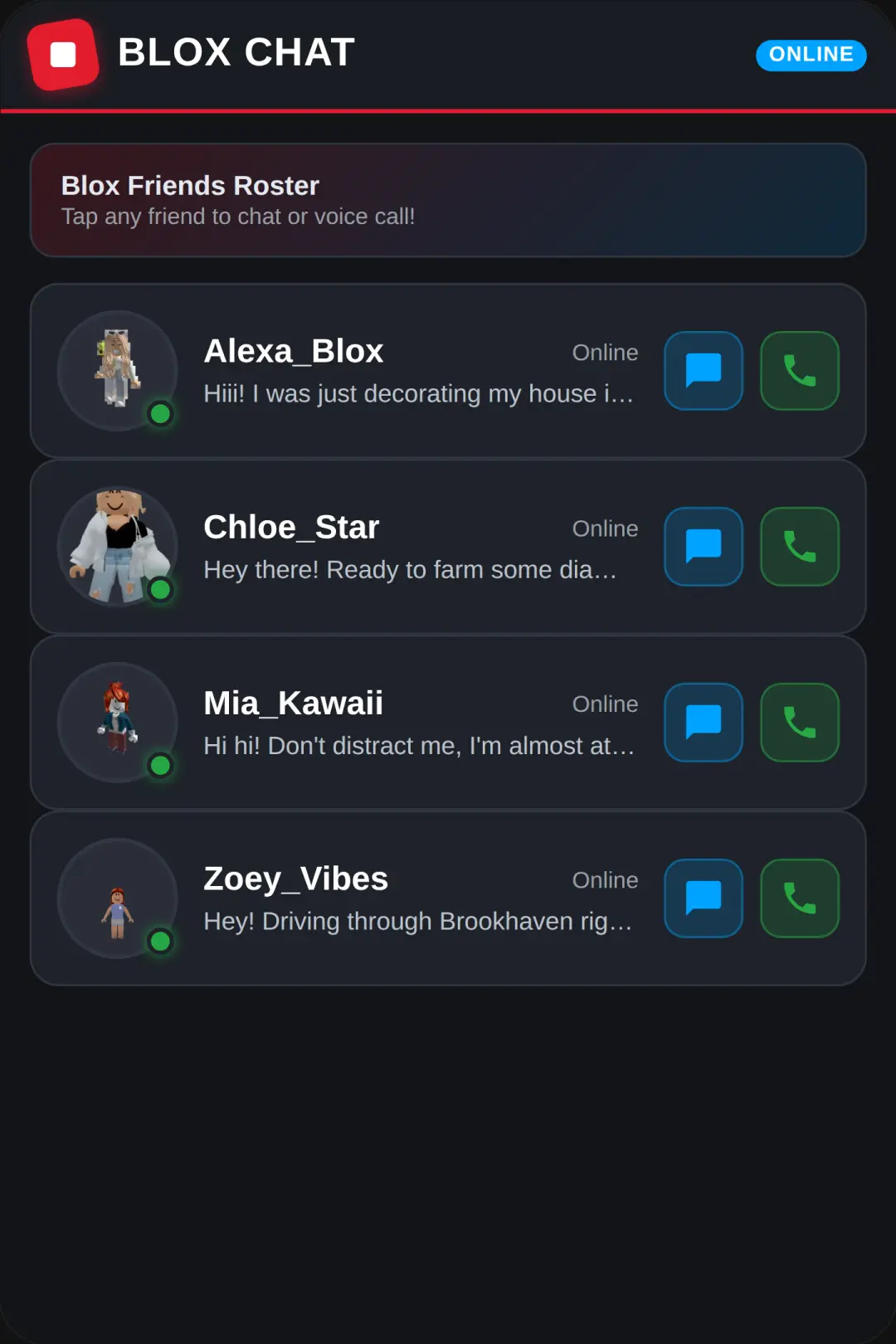 Blox Chat & Call cover