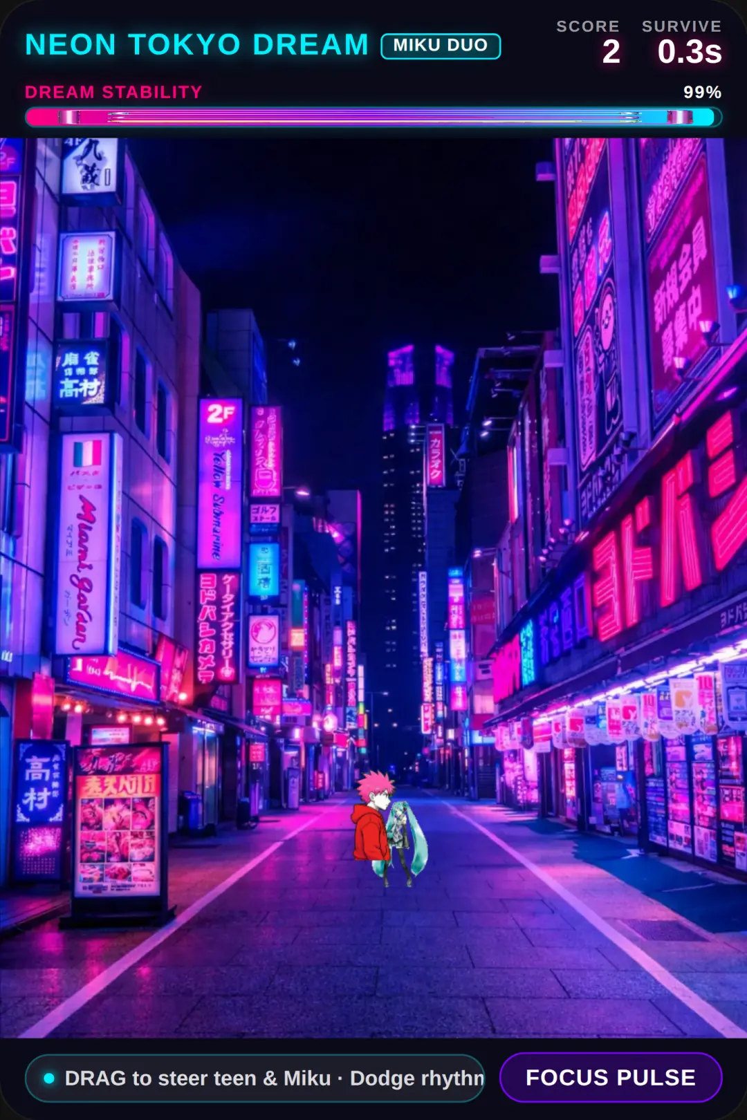Tokyo Neon Dream: Miku Rhythm Dodge cover