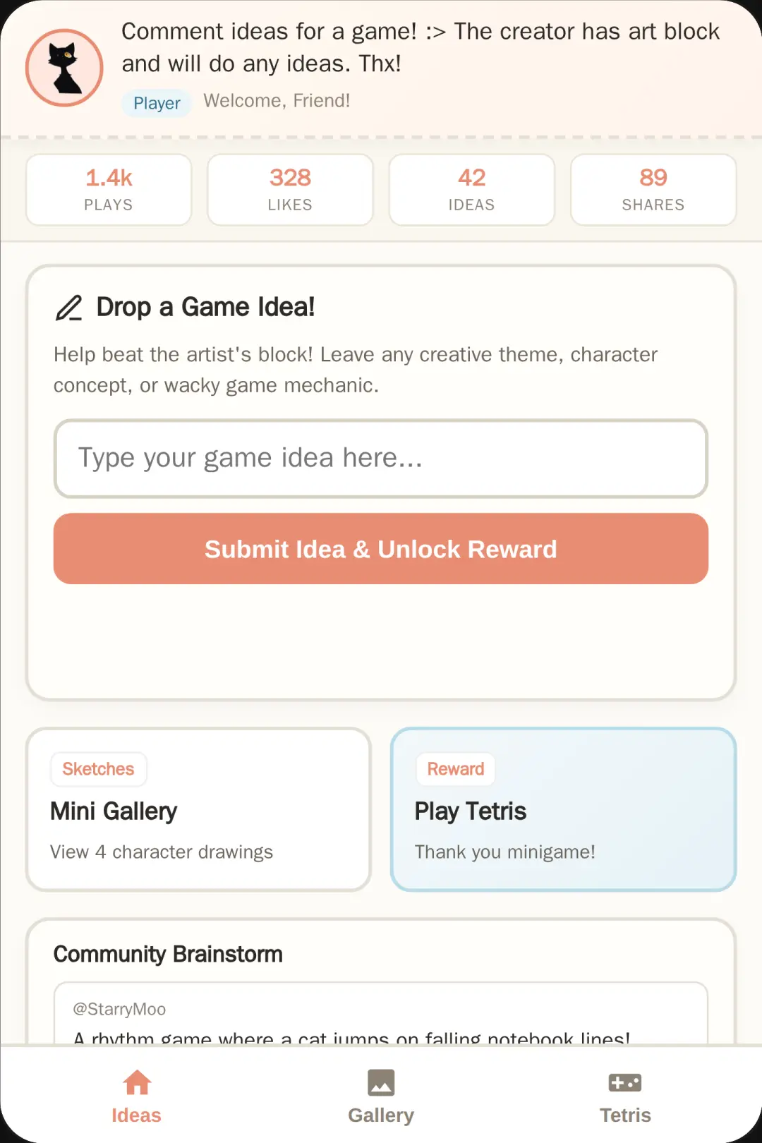 Creator's Art & Game Ideas Hub! cover