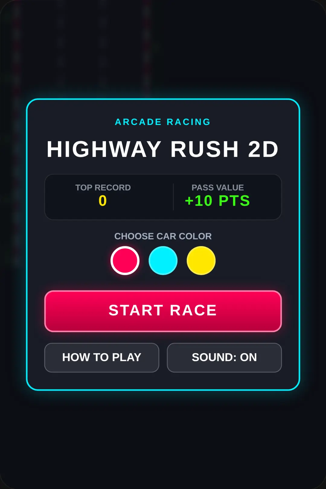 HIGHWAY RUSH 2D cover