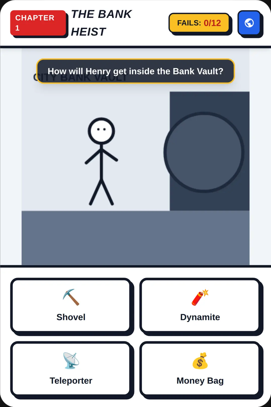 Henry Stickman: The Great Bank Heist cover