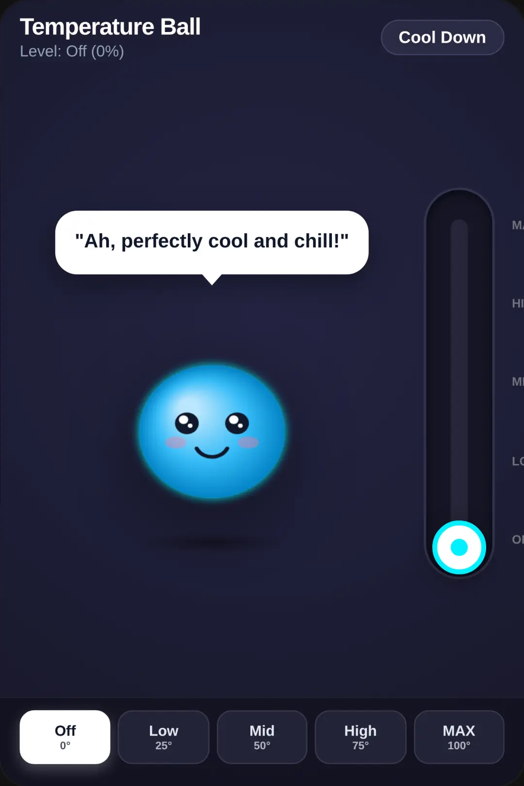 Temperature Ball cover