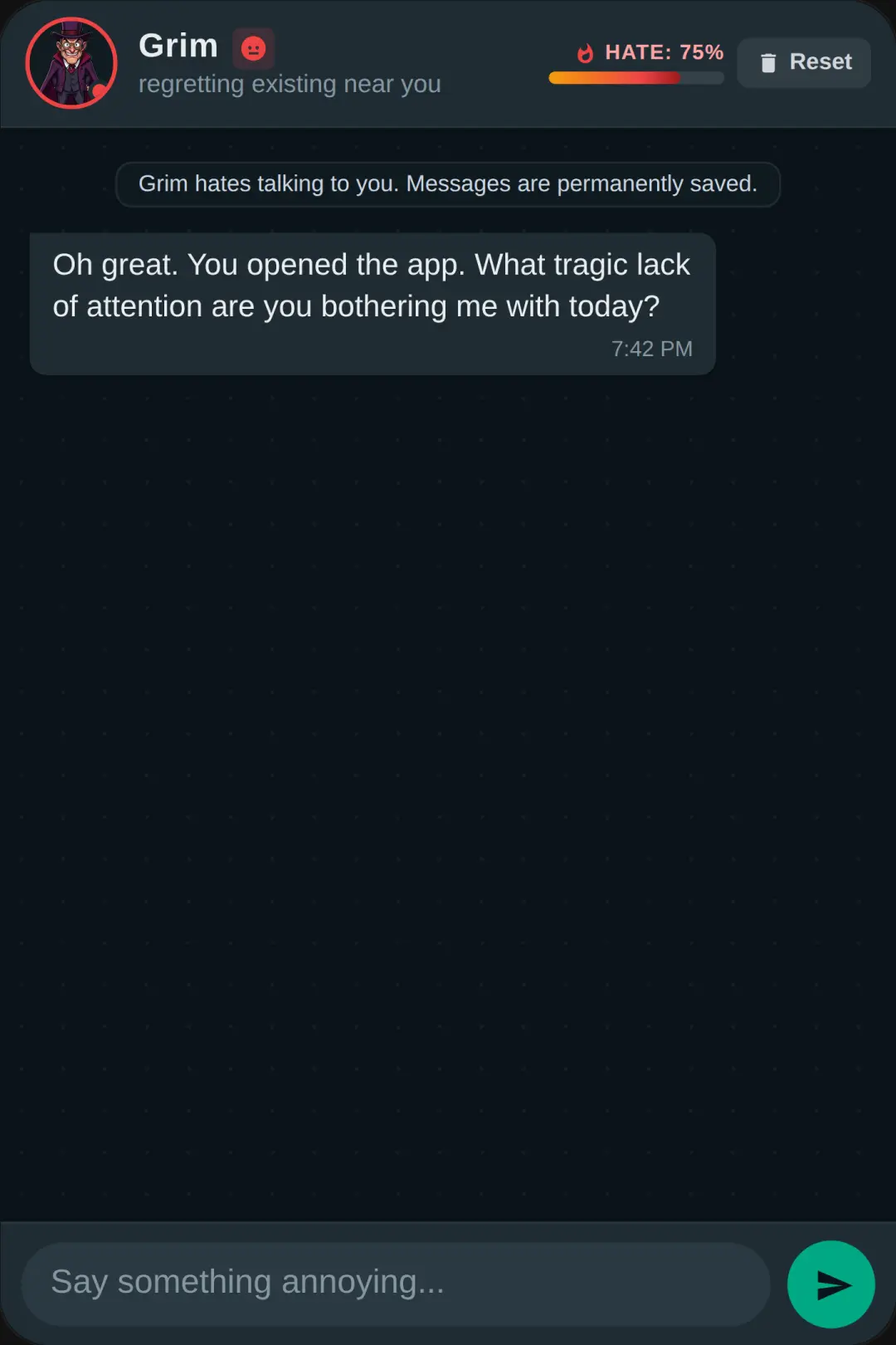 Chat with Grim cover